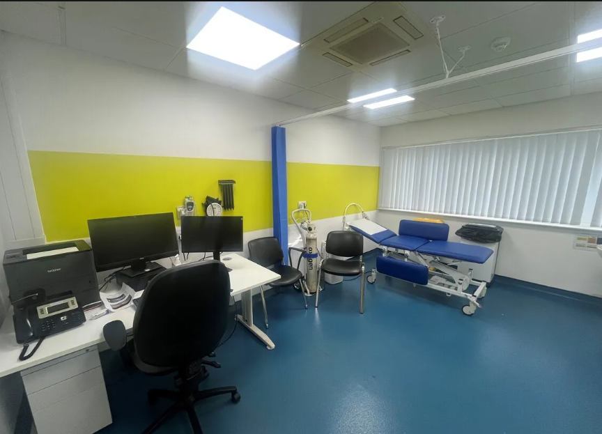 Physiotherapy treatment room